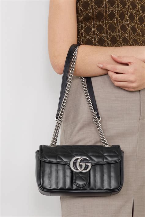 gucci bianche 368494|GUCCI GG Marmont 2.0 quilted leather shoulder bag .